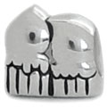 candle silver bead jewelry