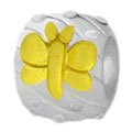 Butterfly on 925 sterling silver bead jewelry