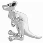 sterling silver kangaroo for Murano jewelry