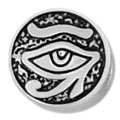 Eye of Horus sterling silver bead jewelry