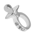 Pacifier sterling silver bead jewelry