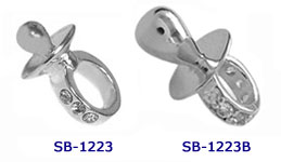 925 sterling silver baby pacifier bead jewelry