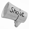 megaphone sterling silver bead charms