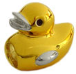 gold plated duck for European modular bracelets