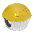 cup cake 925 sterling silver bead jewelry
