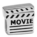 movie clap silver bead for European charm bracelets