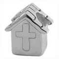 Church 925 sterling silver bead for European charm bracelets