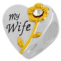 my wife 925 sterling silver bead jewelry