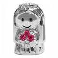bride 925 sterling silver beads for Italian modular jewelry