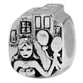 city girl sterling silver beads for European modular bracelets