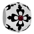 Decorated 925 sterling silver bead jewelry