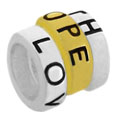 Love hope faith on 925 sterling silver bead