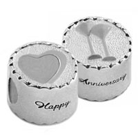 Anniversary silver bead jewelry