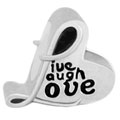 Love sterling silver bead jewelry