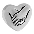 holding hands silver beads for charm bracelets