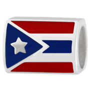 Puerto Rico flag for European modular bracelets