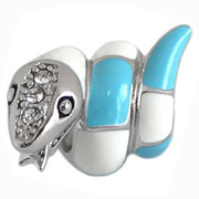 silver snake bead jewelry