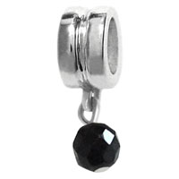 black bead charm Italian modular jewelry wholesale