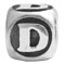 Wholesale 925 sterling silver alphabet beads D for personalized jewelry