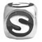 Wholesale 925 sterling silver alphabet beads P for personalized jewelry