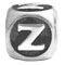 Wholesale 925 sterling silver alphabet beads Z for personalized jewelry