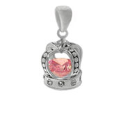 Crown 925 sterling silver pendant charms