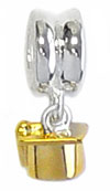 3004 Dangle graduation cap sterling silver beads