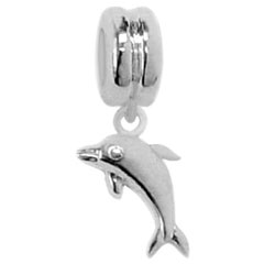 dolphin silver charm jewelry