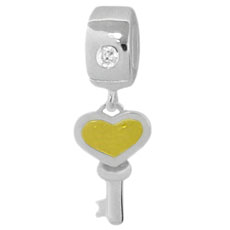 key charm Italian bead jewelry