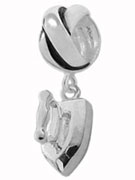 silver iron charm jewelry