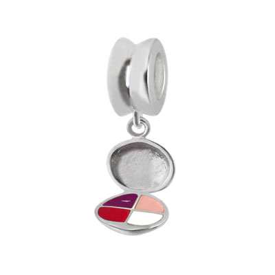 eyeshadow silver bead jewelry