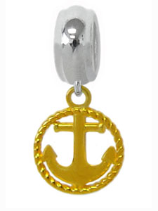 sterling silver anchor bead jewelry