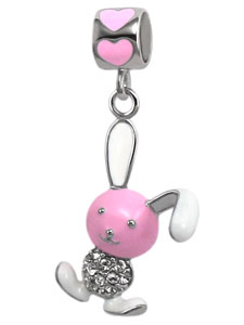 Rabbit charm bead jewelry