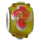 flower glass bead Murano jewelry