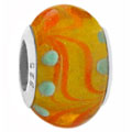 glass bead for European charm bracelet jewelry