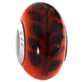 orange glass bead jewelry