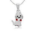 cat silver pendants jewelry