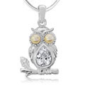 owl sterling silver pendants