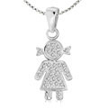 girl sterling silver pendants