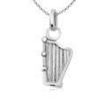 harp 925 sterling silver pendant charms
