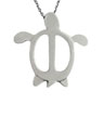 Turtle sterling silver pendants