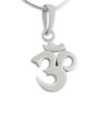 Om sterling silver pendant charm
