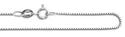 wholesale sterling silver 1 mm box chains made in Italy