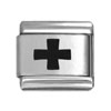 cross laser italian charms