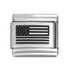 US flag laser charms
