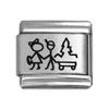 boy and girl laser charms