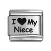My niece laser Italian charms