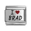 Brad laser Italian charms