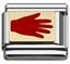 red hand Italian charms