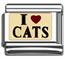 I love cats Italian charms
